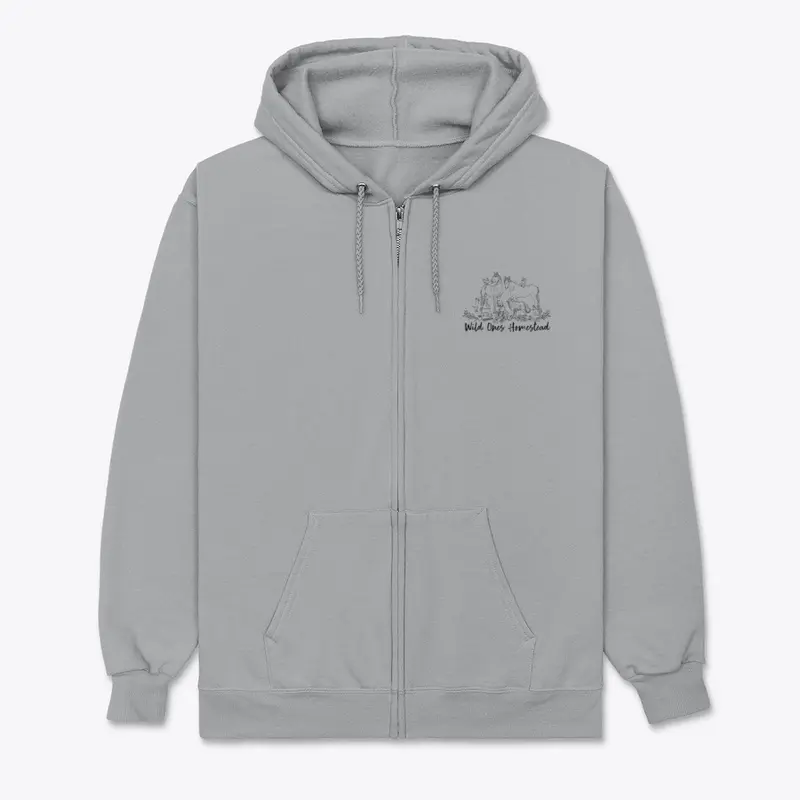 Zip Hoodie Logo Outline